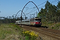 Encore la BB 9335 pour le CIC Tarbes - Bordeaux, au sud de Morcenx le 03.05.2009